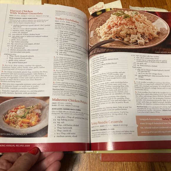 Taste Of Home Healthy Cooking Cookbook 2009 and 2008 Annual Recipes Cookbook - Picture 13 of 16